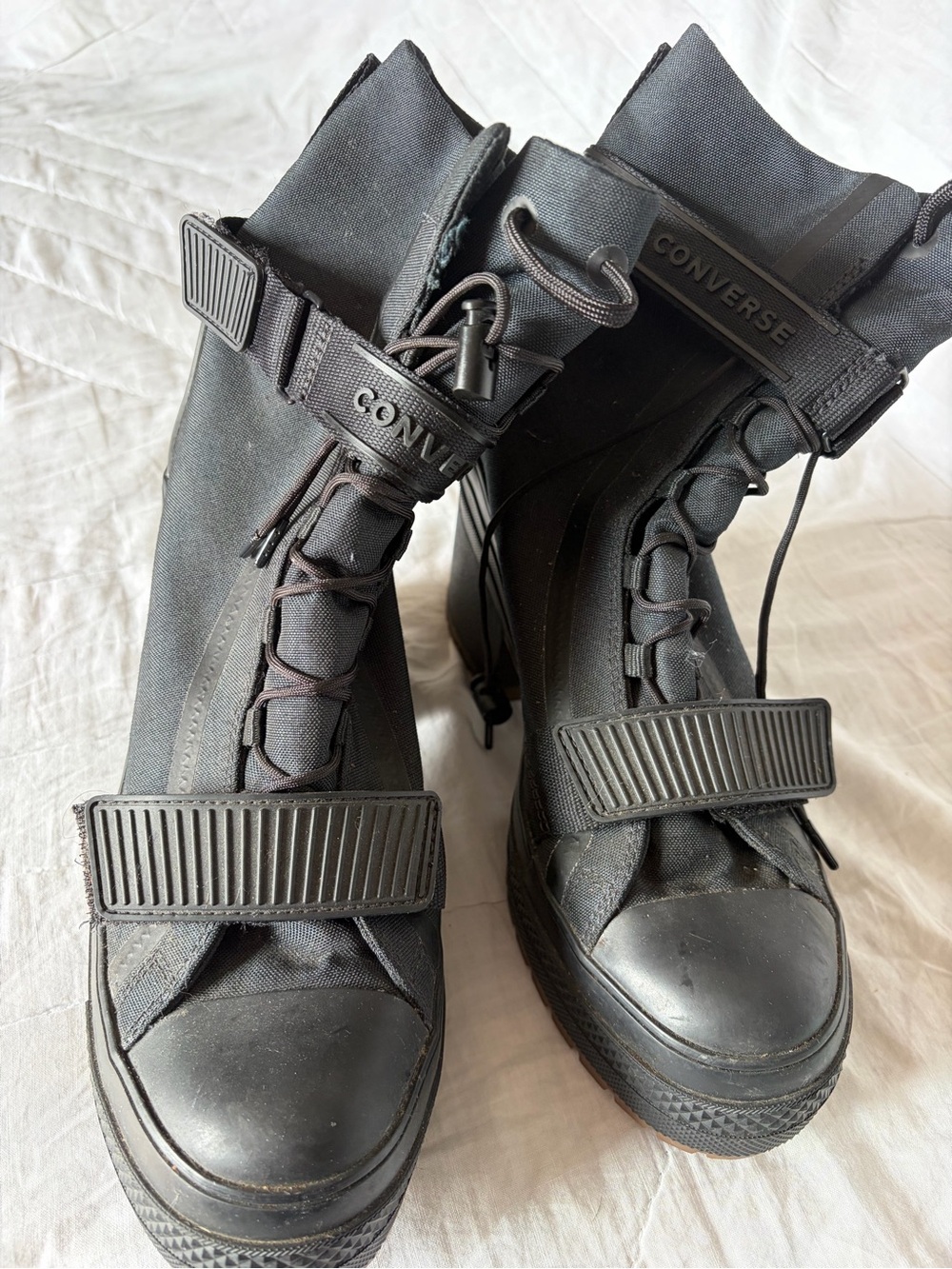 Converse Women’s Chuck Taylor Black Boots - Picture 2 of 8